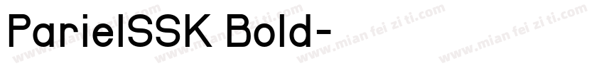 ParielSSK Bold字体转换